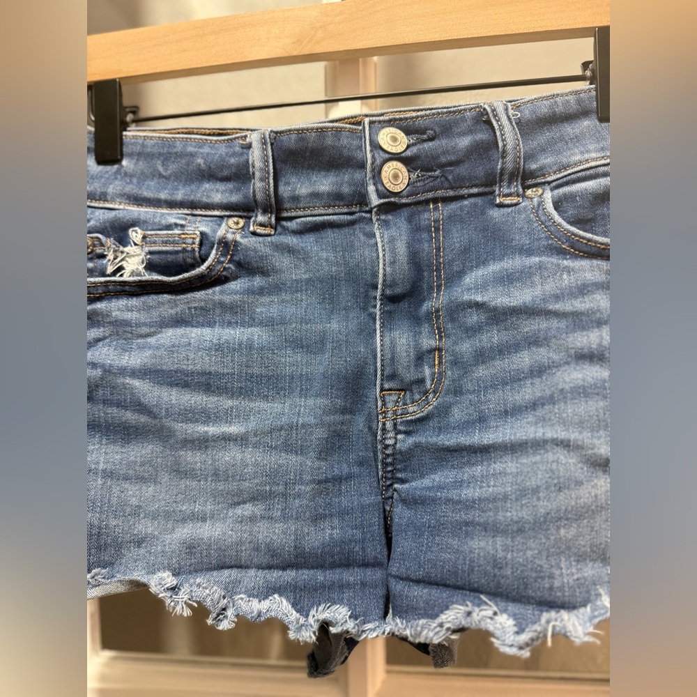 American Eagle Outfitters Hi-Rise Shortie Jean Shorts - Picture 3 of 8